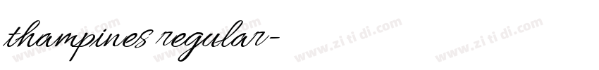 thampines regular字体转换 thampines regular字体转换